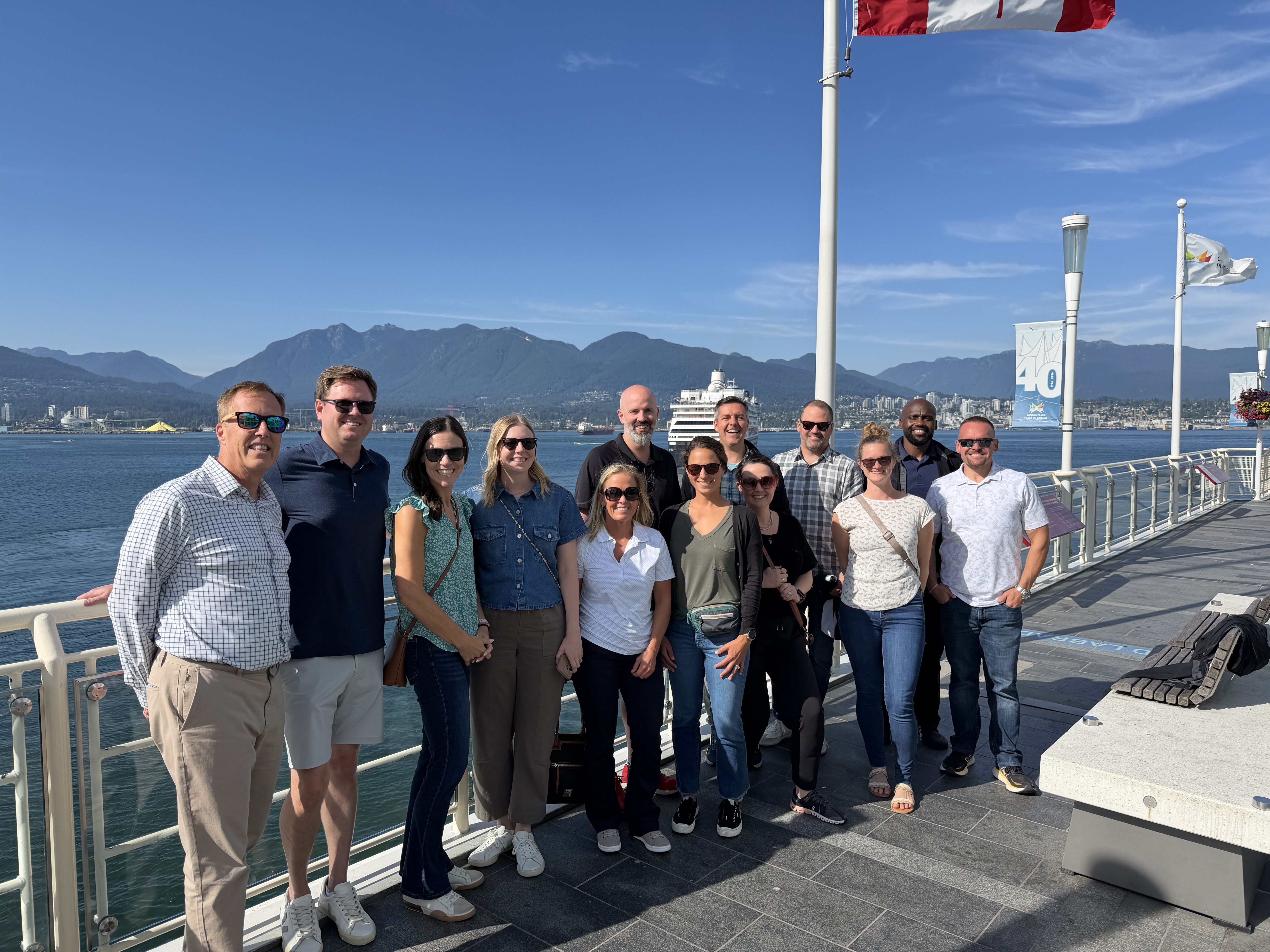 group pic at Seaspan and Vancouver Fraser Port Authority